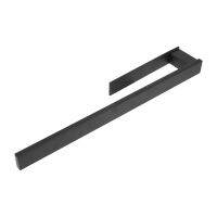 Stainless Steel Towel Rack - Self Adhesive No Punch Towel Rack 39cm Black Bathroom Toilet Towel Rack