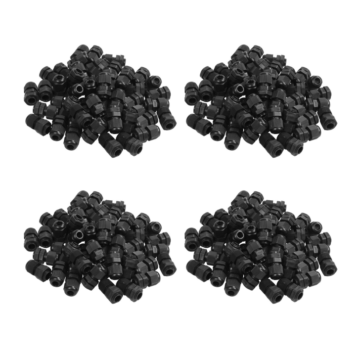 pg7-black-nylon-waterproof-strain-relief-cord-grip-cable-gland-3-5-6-mm-200pcs