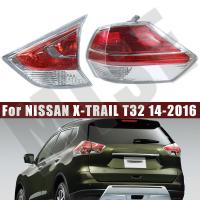 ฝาครอบไฟท้ายด้านหลังอุปกรณ์เสริมรถยนต์สำหรับ NISSAN X-TRAIL T32 2014 2015 2016ไฟท้ายครึ่งหนึ่งฝาครอบตัวเครื่องไฟเบรก