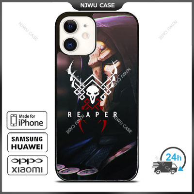 Overwatch Reaper Phone Case for iPhone 14 Pro Max / iPhone 13 Pro Max / iPhone 12 Pro Max / XS Max / Samsung Galaxy Note 10 Plus / S22 Ultra / S21 Plus Anti-fall Protective Case Cover