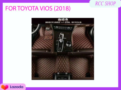 พรมปูพื้นเข้ารูป 6D Premium Fitted Leather Mats FOR TOYOTA VIOS (2018)