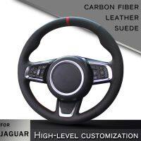 Custom Car Steering Braid Wheel Cover For  Jaguar XF XE F-PACE stylish  Automotive interior accessories Steering Wheels Accessories