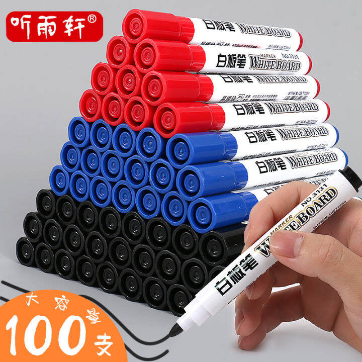 Whiteboard pen erasable black marker black waterbased nontoxic color
