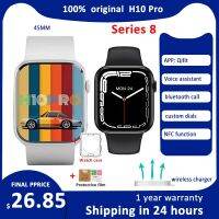 ZZOOI H10 Pro Smart Watch Strap Lock Men Series 8 NFC Smartwatch Wireless Charging Bluetooth Call GPS Voice Assistant Women 2023