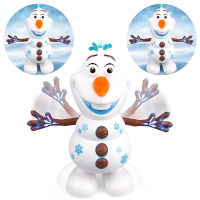 Dancing Snowman Musical Toy With Led Music Light Electric Action Figure Model Cartoon Snowman Doll kids Toys Birthday Gift