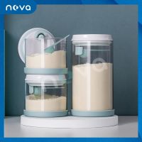 ใหม่!! NOVA รุ่นGL แบบแก้ว กล่องใส่นมผง กล่องสุญญากาศ กล่องเก็บนมผง กล่องอเนกประสงค์ กล่องนมผง Vacuum Storage Glass Box, Milk Powder Glass Box