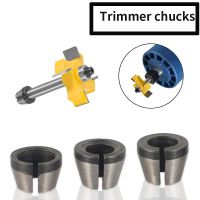 3pcs / Set Trimmer Collet Chuck Router Replacement Collet 6mm 6.35mm 8mm Milling Cutter อุปกรณ์เสริมสําหรับเราเตอร์เครื่องบดแบบตรง