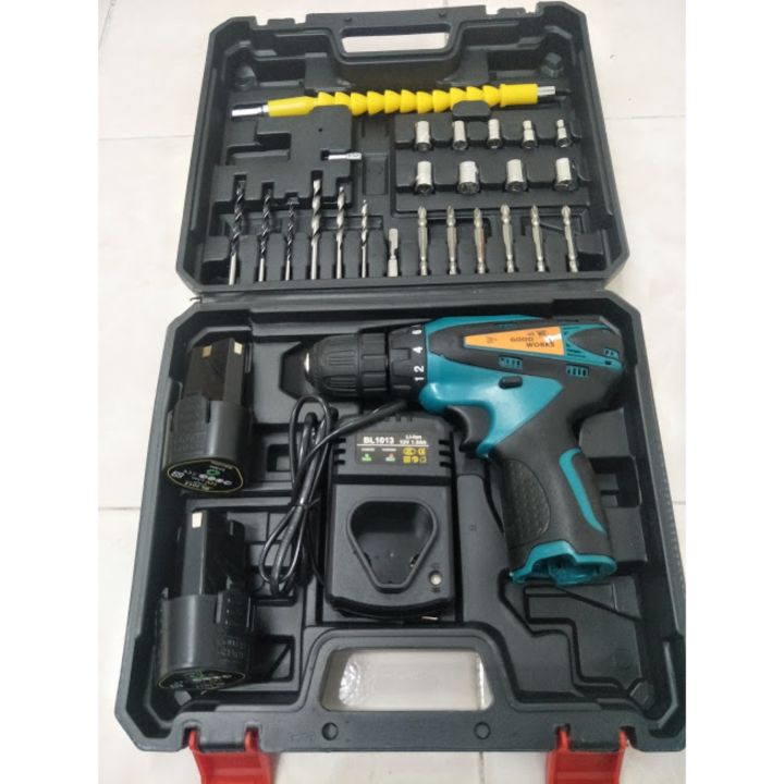 CORDLESS DRILL BATERY DRILL BATERI DRILL BATTERY DRILL 12V GOOD WORKS ...