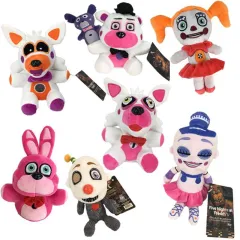 ❖1pcs FNAF Plush Toys 18cm Five Nights At Freddy's 4 Freddy Bear Chica  Bonnie Foxy Plush Keychain Pe