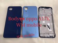 bodyชุด oppo A17k แกนกลาง+ฝาหลัง แถมปุ่มข้างเร่งเสียง+ลดเสียง บอดี้ชุด(แถมไขควงชุด)