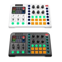 M6 Live Sound Card Sound Board Sound Effect Board Mixer for Live Broadcast, K , Live Recording, Home KTV