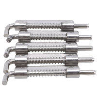 hang qiao shopFeng Qi shop5Pcs/Bag Stainless Steel 304 Spring Bolts Industrial Cabinet Flat Welding Distribution Cabinet Spring Latch Bolts