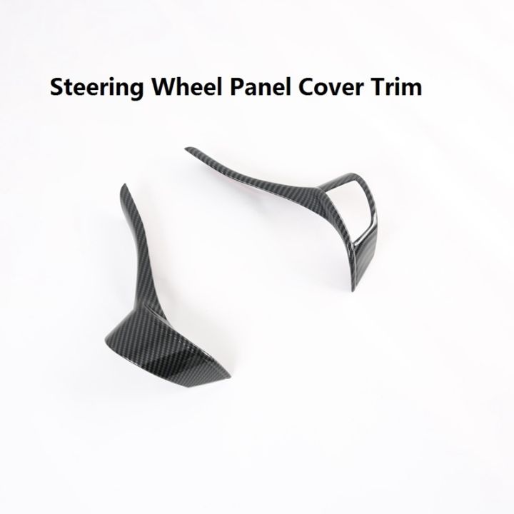 for-nissan-navara-np300-2016-2021-carbon-fibre-car-steering-wheel-panel-button-cover-trim-decorative-sticker-accessories