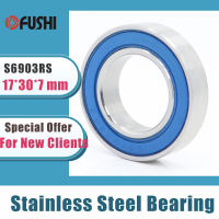 10PCS S6903RS Bearing 17*30*7 mm ABEC-3 440C Stainless Steel S 6903RS Ball Bearings 6903 Stainless Steel Ball Bearing