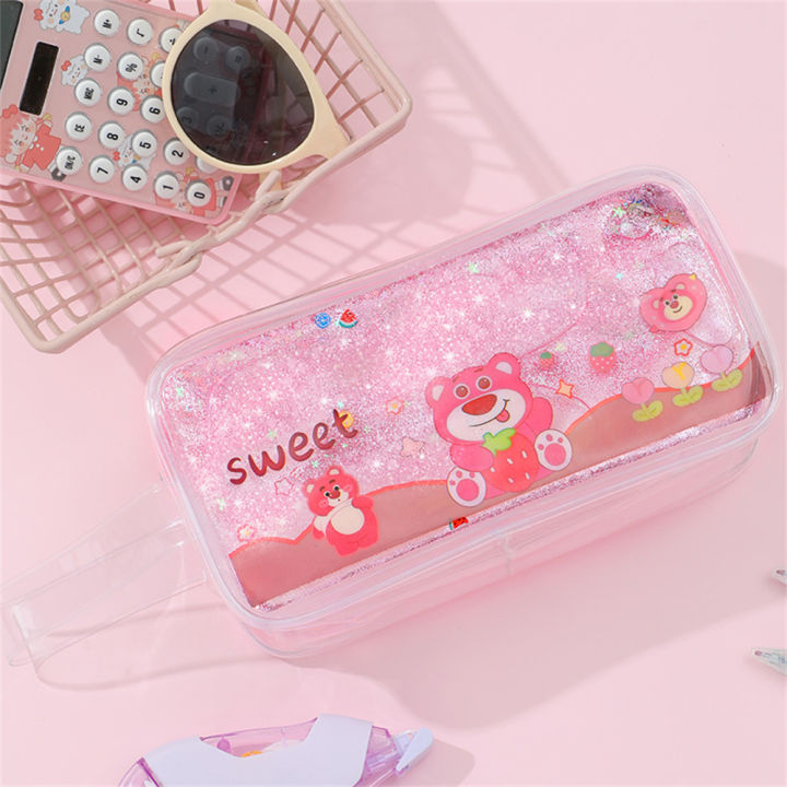 Strawberry Cute Pencil Case For Girls School Storage Bag Cosmetic