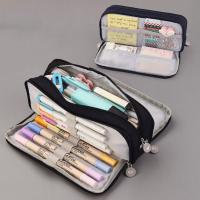 Macaron Color Large-capacity Pencil Case Stationery Box Case Multi-function Pencil T8Q7