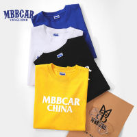 MBBCAR เสื้อยืดคู่รักชายหญิงแขนสั้น,ผ้าฝ้ายบริสุทธิ์สไตล์คลาสสิกชายเสื้อเข้าฐานสไตล์เรียบง่ายฤดูใบไม้ร่วง