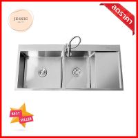 ซิงค์ฝัง 2 หลุม 1 ที่พัก AXIA TRITON 12051 สีเงินBUILT-IN SINK AXIA TRITON 12051 2B1D SILVER **บริการเก็บเงินปลายทาง**