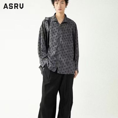 ASRV เสื้อเชิ้ตชาย เสื้อเชิ้ตผู้ชาย เสื้อเชิ้ตลำลองชาย shirts for men เชิ้ตผู้ชาย เสื้อเชิ้ตผู้ชายใหม่ลำลองใหม่เสื้อแขนยาวพิมพ์ลายหรูหรา