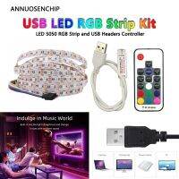 USB TV Backlight Full Set LED Strip Lights 1M 2M 60LEDs/M 5V IP65 Waterproof with Mini RGB Dimmer Controller 17 Keys RF Remote