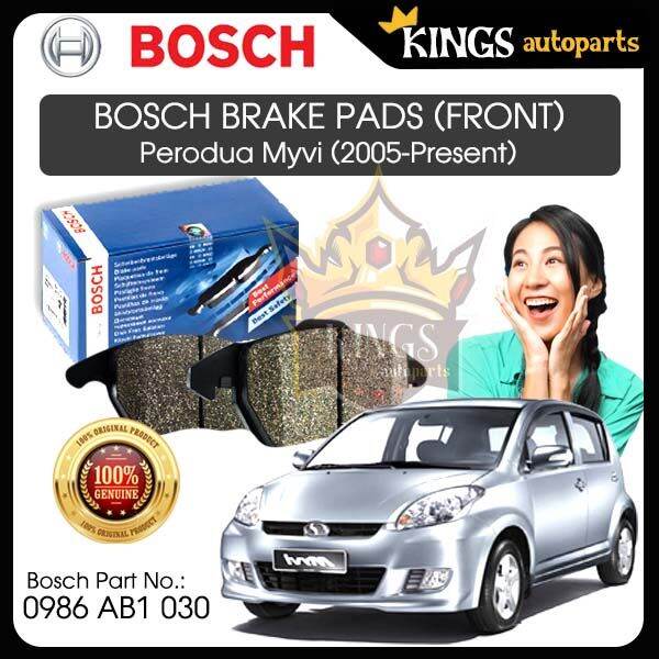 BOSCH FRONT BRAKE PAD KERETA PERODUA MYVI 1ST GEN 1.0L / 1.3L 2005