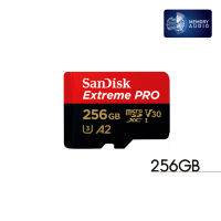 SANDISK EXTREME PRO การ์ด microSDXC UHS-I A2 ความจุ 256GB ความเร็วสูงสุด อ่าน 170 MB/s เขียน 90 MB/s (SDSQXCZ-256G-GN6MA)