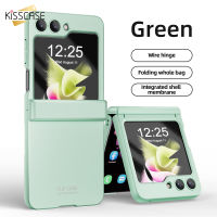 KISSCASE สำหรับ Samsung Galaxy Z เคสฝาพับ5มีสีสันผิวบางพิเศษเป็นมิตรพร้อมฟิล์มกระจกรวมทุกอย่างเคสแข็ง