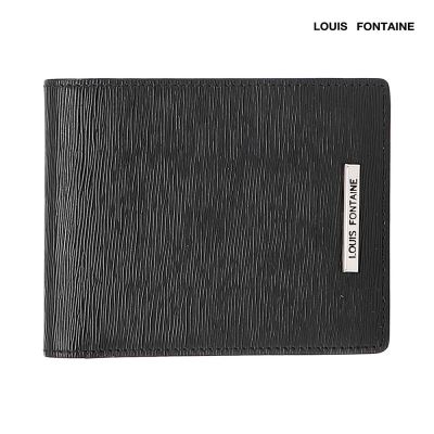 Louis Fontaine กระเป๋าสตางค์ใบสั้น รุ่น WEASLEY - สีดำ ( LFW0211_BL )