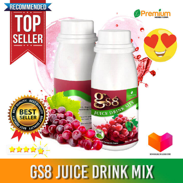 PHCstore GS8 JUICE Drink Mix Powdered Health Juice 100 Organic and