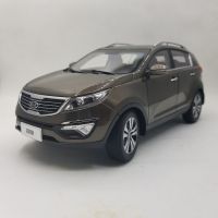 1:18 Diecast Model for Kia Sportage R 2011 Brown SUV Rare Alloy Toy Car Miniature Collection Gifts