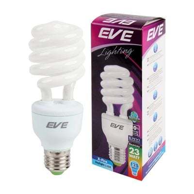 "ถูกชัวร์"หลอดประหยัดไฟ EVE LIGHTING รุ่น 23W/DL ขนาด 23 วัตต์ สี DL*ส่งด่วนทุกวัน*