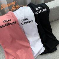 Dreamtale Women THING LOVE Oversized T-shirt Graphic Printed Round Neck Casual Short Sleeve Loose T-shirt WCO023