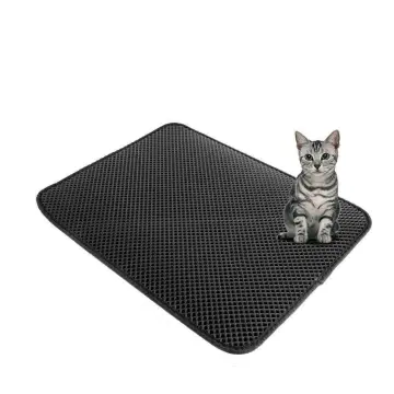 Good Night Tiger Water Resistant & Nonslip Cat Litter Box Mat