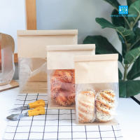 Goodboxpack(50ชุด/แพค)ถุงขนมปัง ไซส์ S,M,L สีขาว/สีคราฟท์ (มีลวดพับ)สำหรับห่อเก็บขนม รบกวนอ่านรายละเอียดด้วยค่ะ