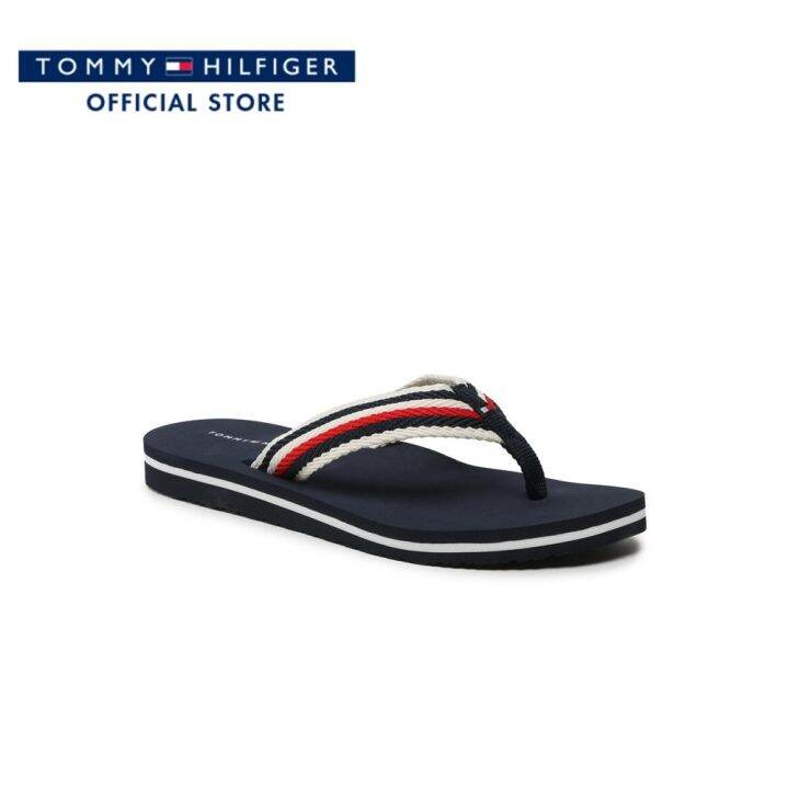 tommy-hilfiger-รองเท้าแตะผู้หญิง-รุ่น-fw0fw07147-dw6-สีกรมท่า