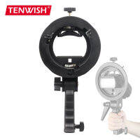 Tenwish S-Type Speedlite วงเล็บสำหรับ Bowens ที่จับแบบมือถือแฟลชอะแดปเตอร์สำหรับขาตั้งไฟ Softbox Snoot Studio อุปกรณ์เสริม Strobies