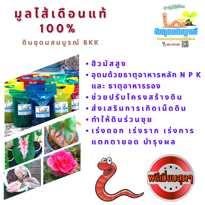 มูลไส้เดือนแท้-พรีเมี่ยมพลัส-premium-จาก-af-tiger-blue-ไม่มีกลิ่น-คุณภาพดี-ไม่ผสมดิน-พร้อมส่ง