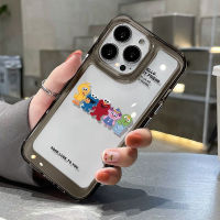 For IPhone 14 Pro Max 11 IPhone Case Thickened TPU Soft Case Clear Case Shockproof Cute Animals Compatible with For 12 Pro Max