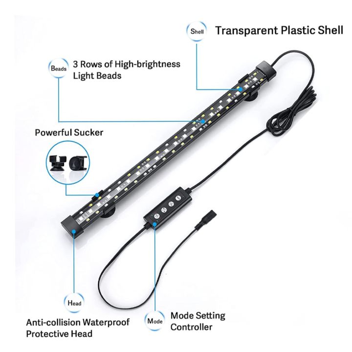 โคมไฟใต้น้ำไฟ-led-สำหรับตู้ปลาใต้น้ำรีโมทควบคุมเต็มสเปกตรัม-grow-ไฟตู้ปลา-led-แบบ-grow-สำหรับตู้ปลา-led