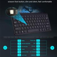 Ultra-thin 2.4G USB Wirelesss Mute Keyboard Mouse Kit for Smart TV Desktop PC Keyboard Mouse Set clavier gamer клавиатура