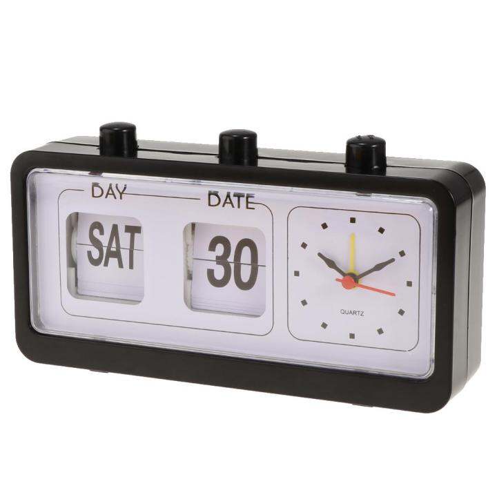 Moon whistle retro fashion flip clock digtal flip day date time display