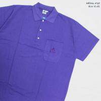 POLO โปโลพื้น ACTม่วง ผู้ชายอ้วน ไซต์ใหญ่ 2XL-5XL