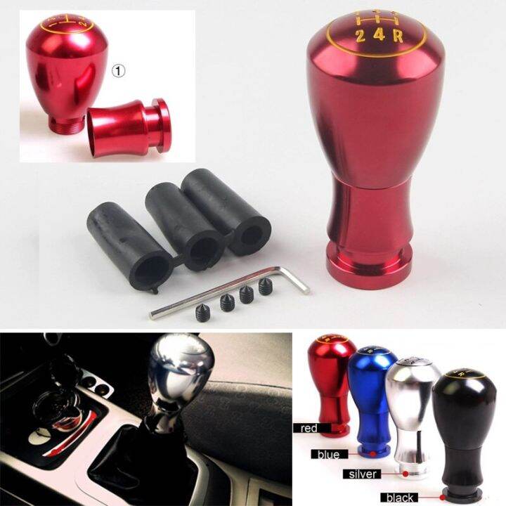 5 Speed Manual MT Aluminum Gearbox Gear Shift Shifter Lever Button