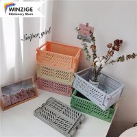 Winzige INS Foldable Storage Box Desktop Stackable Organisers Home Containers Student Office Supplies