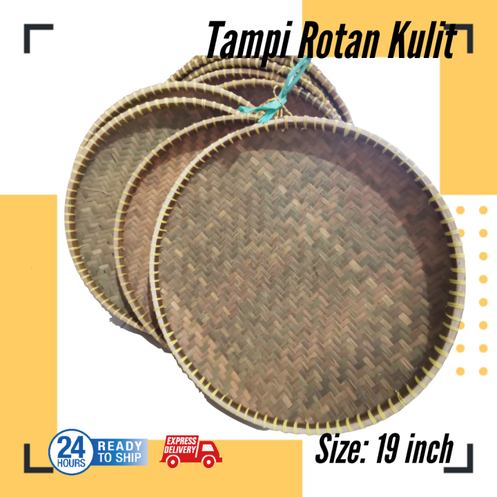 Tampi Kulit Rotan 19 Inch | Lazada