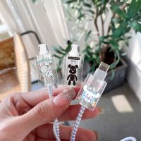 【ส่งจากไทย】Cable Bite TPU นิ่ม ที่กันสายหัก ลายการ์ตูน cable protector สำหรับ สายชาร์จ