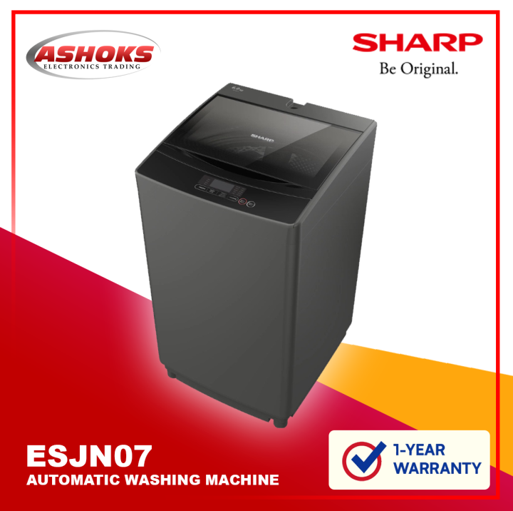 Sharp ES JN07A9(GY) Fully Auto Washing Machine / Top Load / 7kg / Sharp Lazada PH
