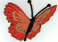 iron on patch Embroidery Beautiful butterfly 7x5 cm ผีเสื้อ สวย ตัวรีด เย็บติดผ้าประเทศไทย โลโก้ปัก มีกาวสำหรับรีด ตกแต่งเสื้อผ้า