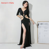 Belly Dance Dress Modal Long Skirt Half Sleeve Practice Clothes Female Elegant Profession Performance Clothing