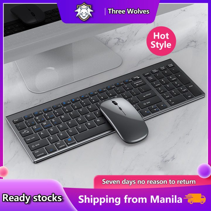 Rechargeable Bluetooth Keyboard and Mouse Combo Ultra Slim for